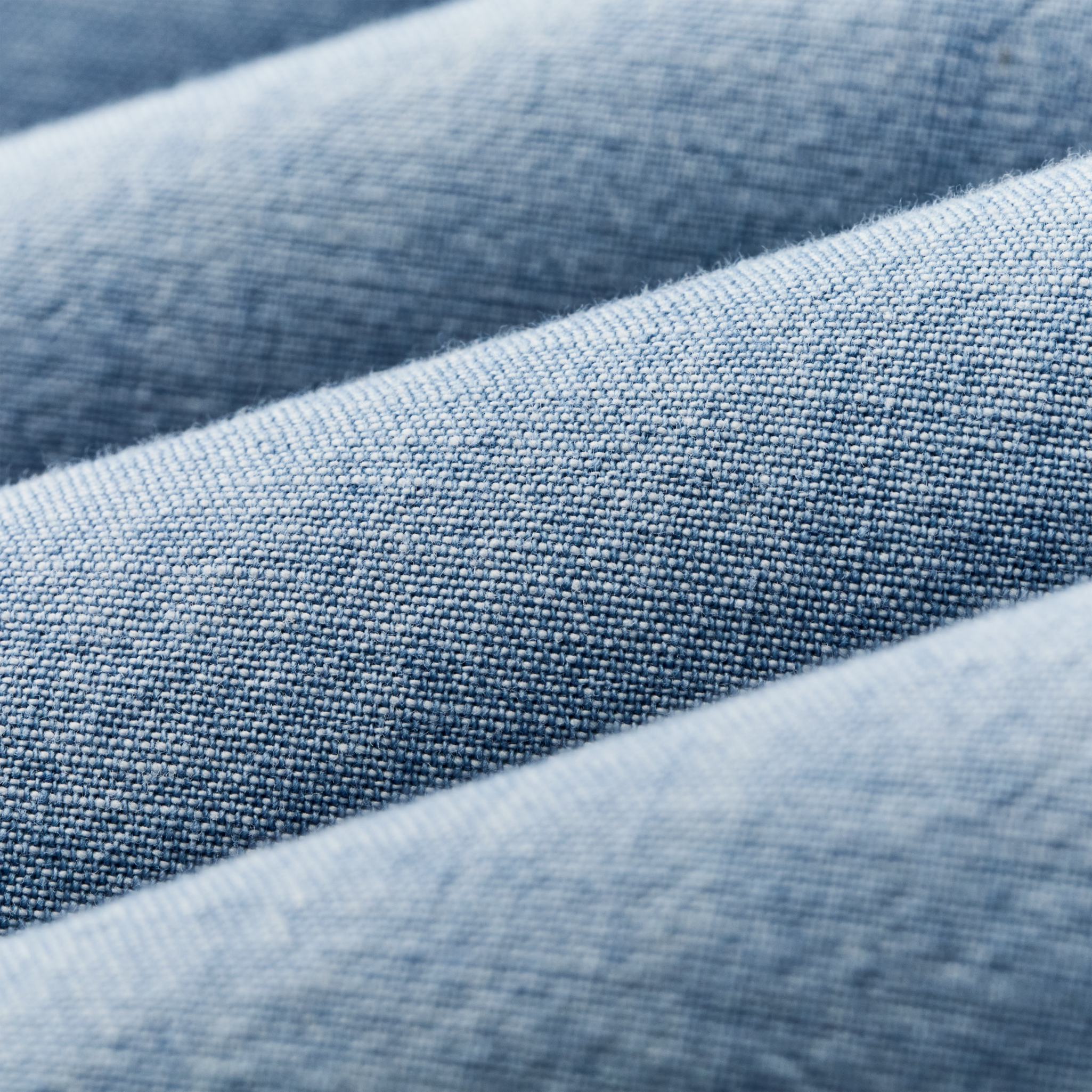 Short Sleeve Chambray Shirt - Light Indigo Chambray - Image 4
