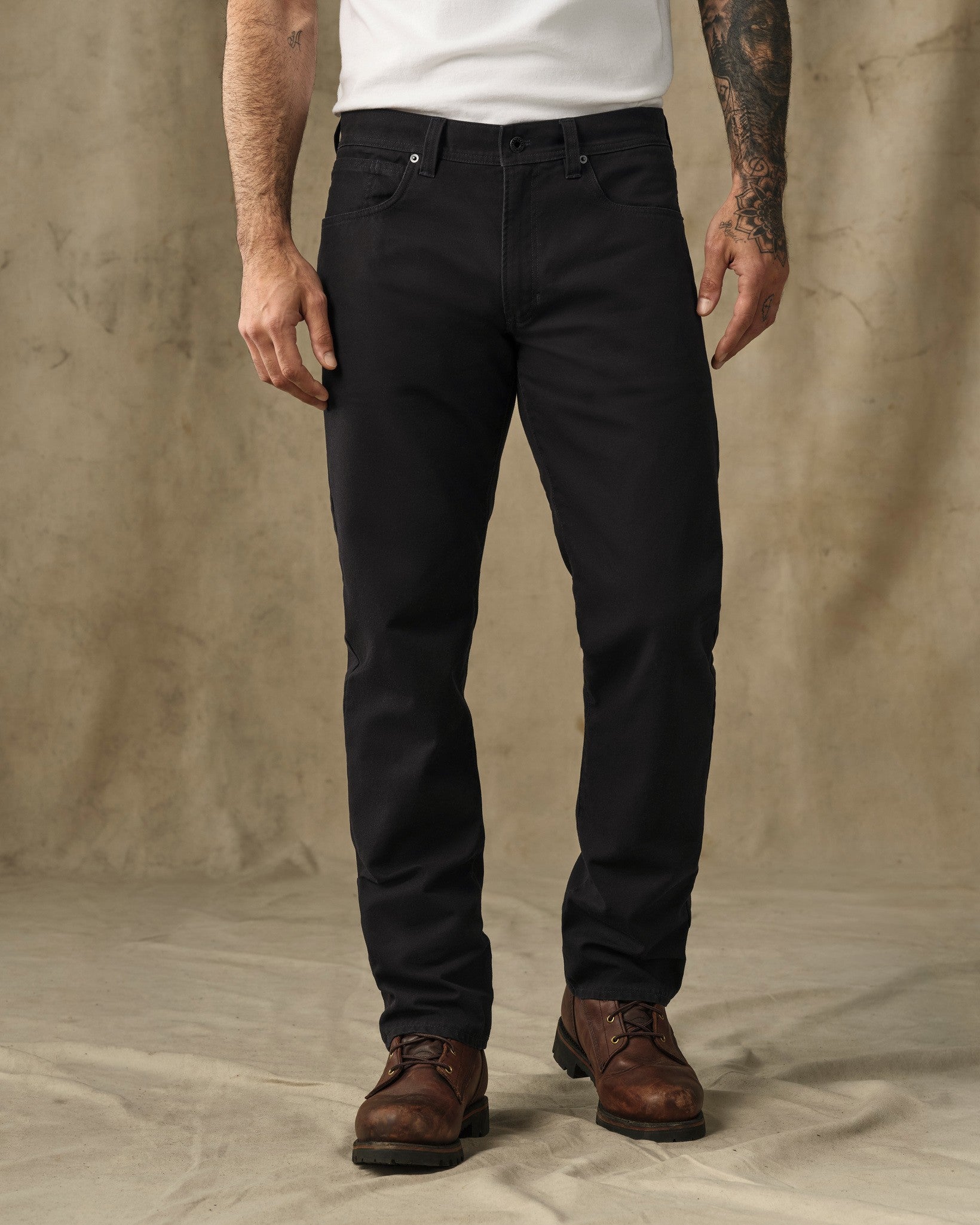 Dry Tin Cloth 5-Pocket Pants - Black - Image 4
