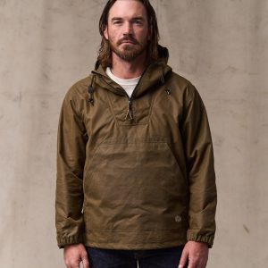 Shelter Cloth Waxed Anorak - Dark Tan