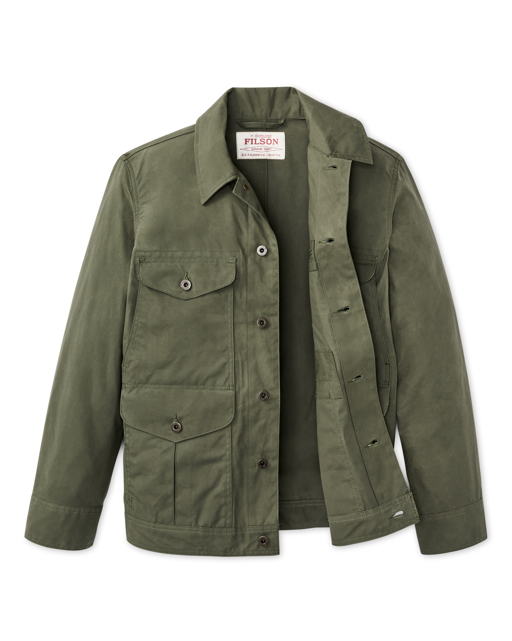 Dry Wax Journeyman Jacket - Olive Green - Image 2
