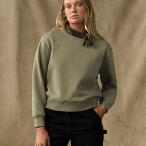 Women's French Terry Crewneck - Olive Branch