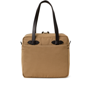 Alternative view of Rugged Twill Zipper Tote Bag - Tan