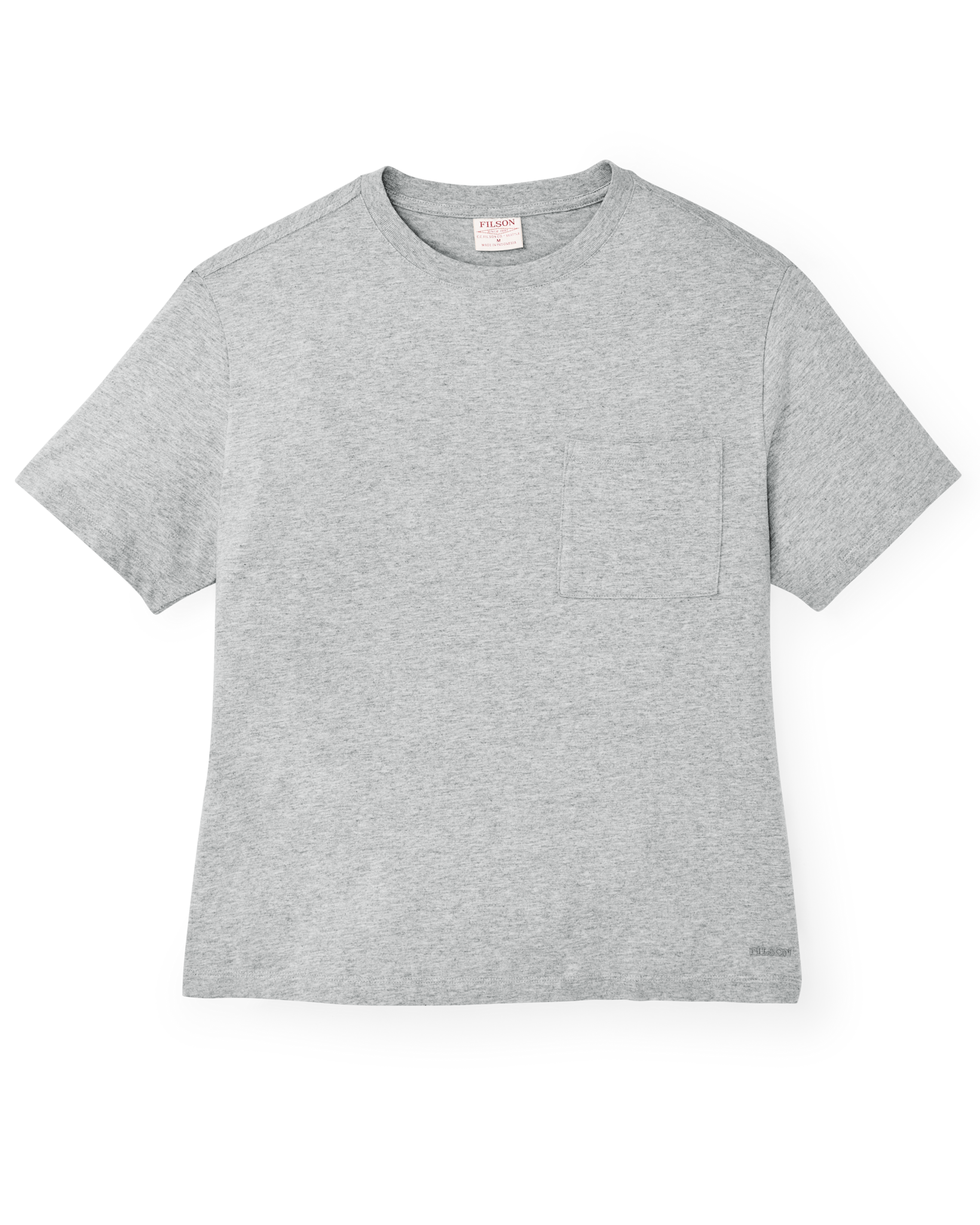Women's Short Sleeve Pocket Tee - Heather Gray - Image 3