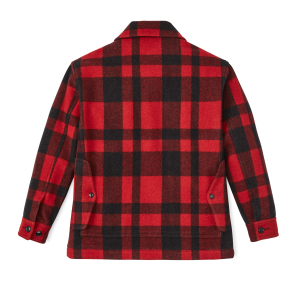 Alternative view of Women's Mackinaw Wool Cruiser Jacket - Red / Black Plaid
