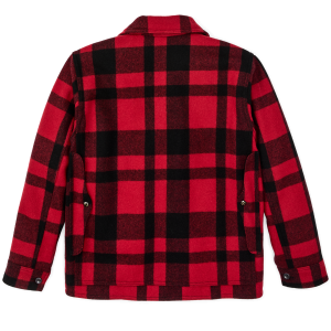 Alternative view of 1940s Mackinaw Wool Cruiser Jacket - Red / Black Heritage Plaid