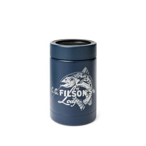 Trout Graphic Can Cooler 12-oz - Navy