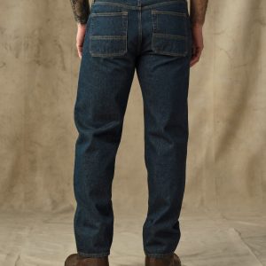 Alternative view of 14-oz. Straight-Leg Jeans - Rinsed Vintage Indigo
