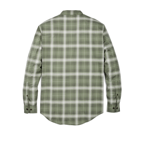 Alternative view of Twin Lakes Sport Shirt - Green / Gray Ombre Plaid