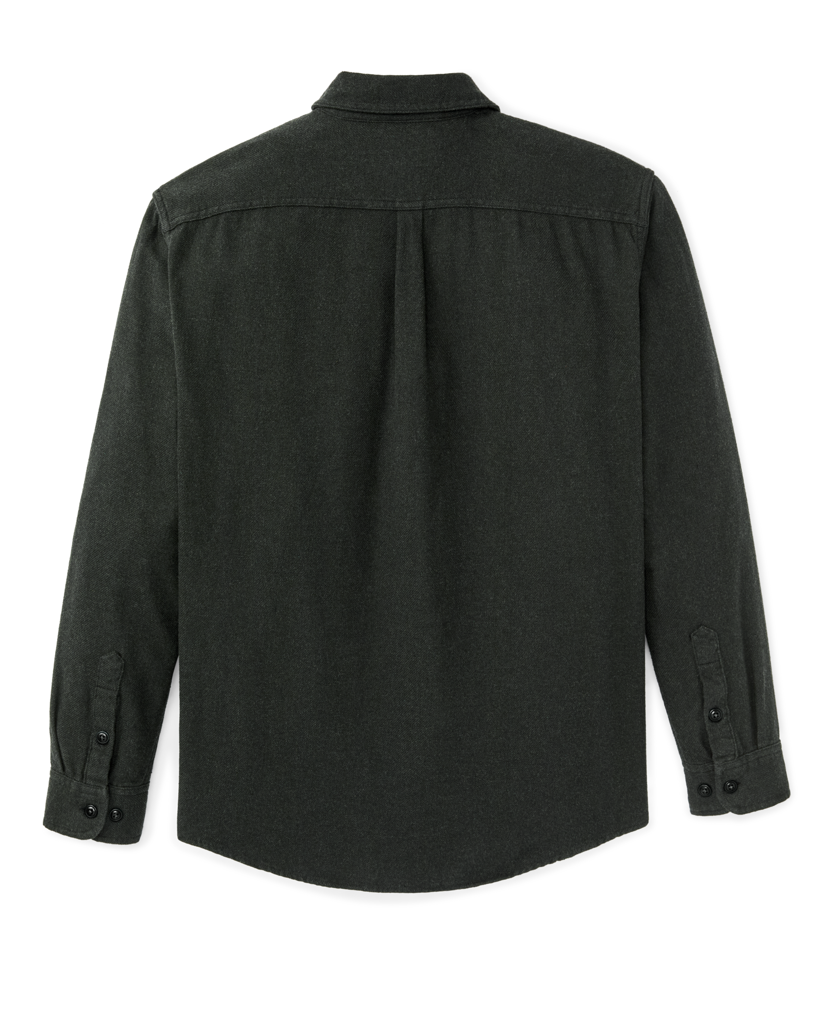 Rustic Flannel Shirt - Dark Moss Heather - Image 5