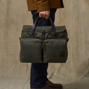 Alternative view of 24 Hour Tin Cloth Briefcase - Otter Green