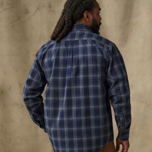 Alternative view of Chambray Button-Down Shirt - Dark Indigo Plaid