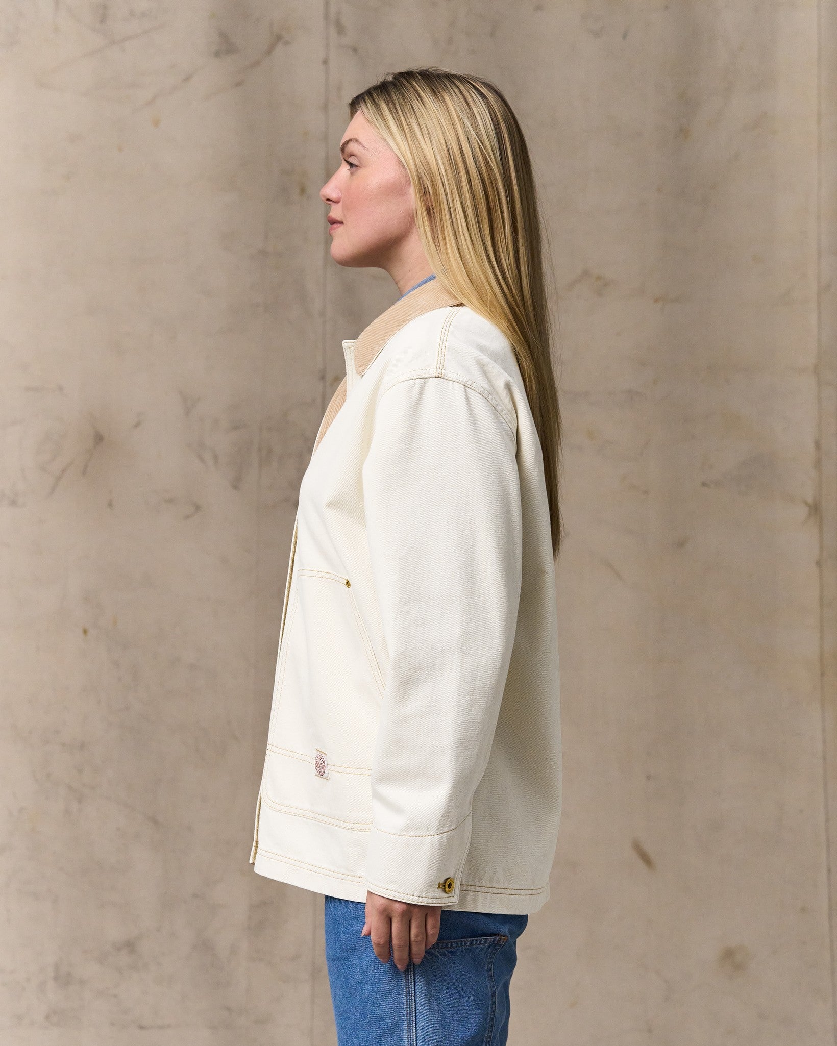 Women's 11-oz. Denim Barn Coat - Natural Seed - Image 4