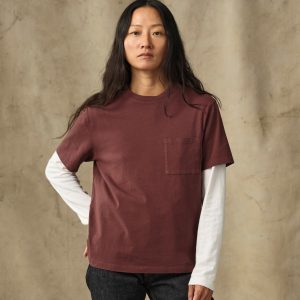 Women's Short Sleeve Pocket Tee - Loam Brown