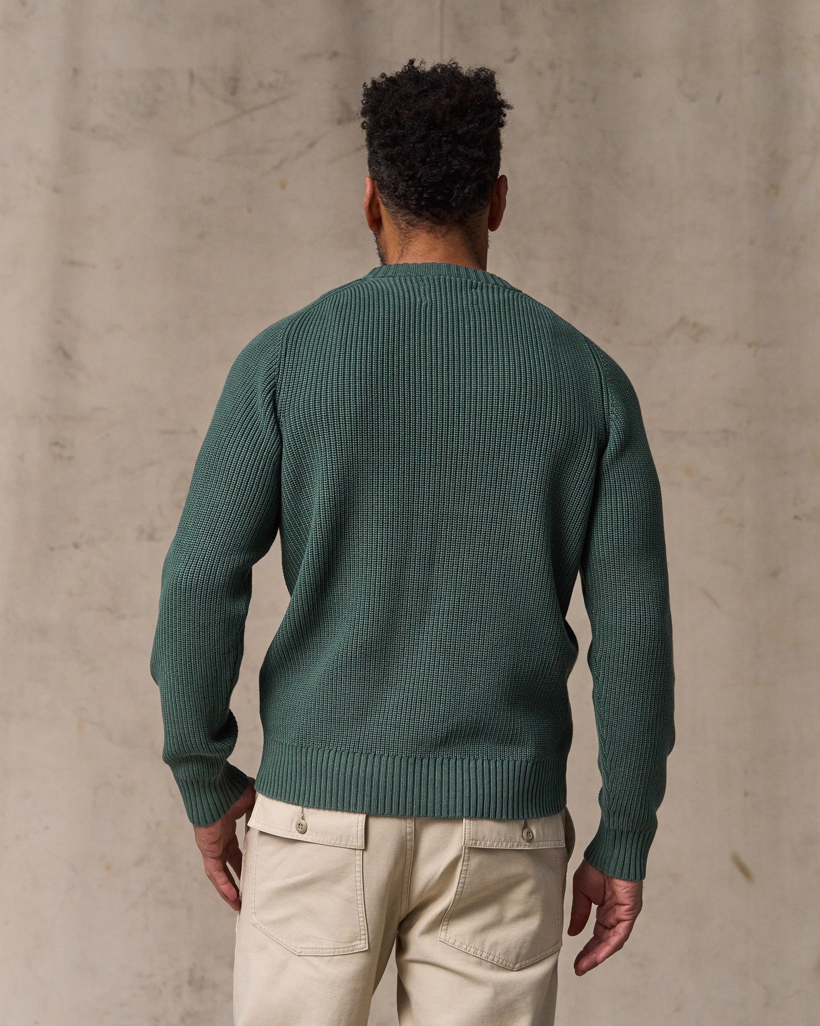 Vintage Cotton Crewneck Sweater - Juniper - Image 2