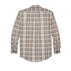 Alternative view of Filson's Washed Feather Cloth Shirt - Light Brown / Natural Plaid