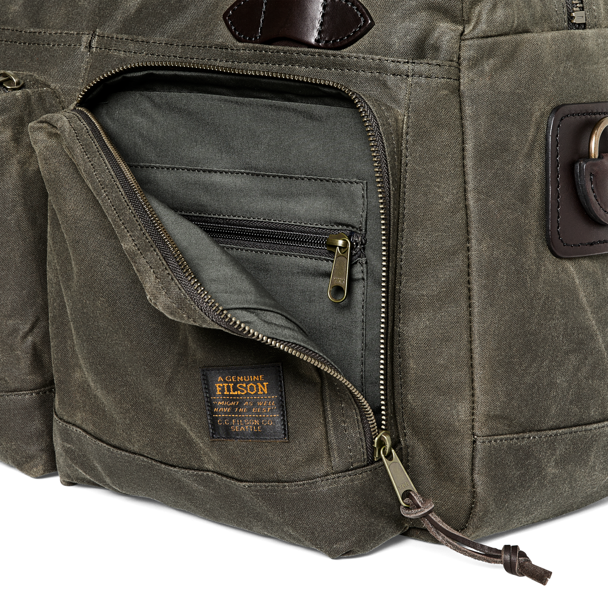 48 Hour Tin Cloth Duffle Bag - Otter Green - Image 5