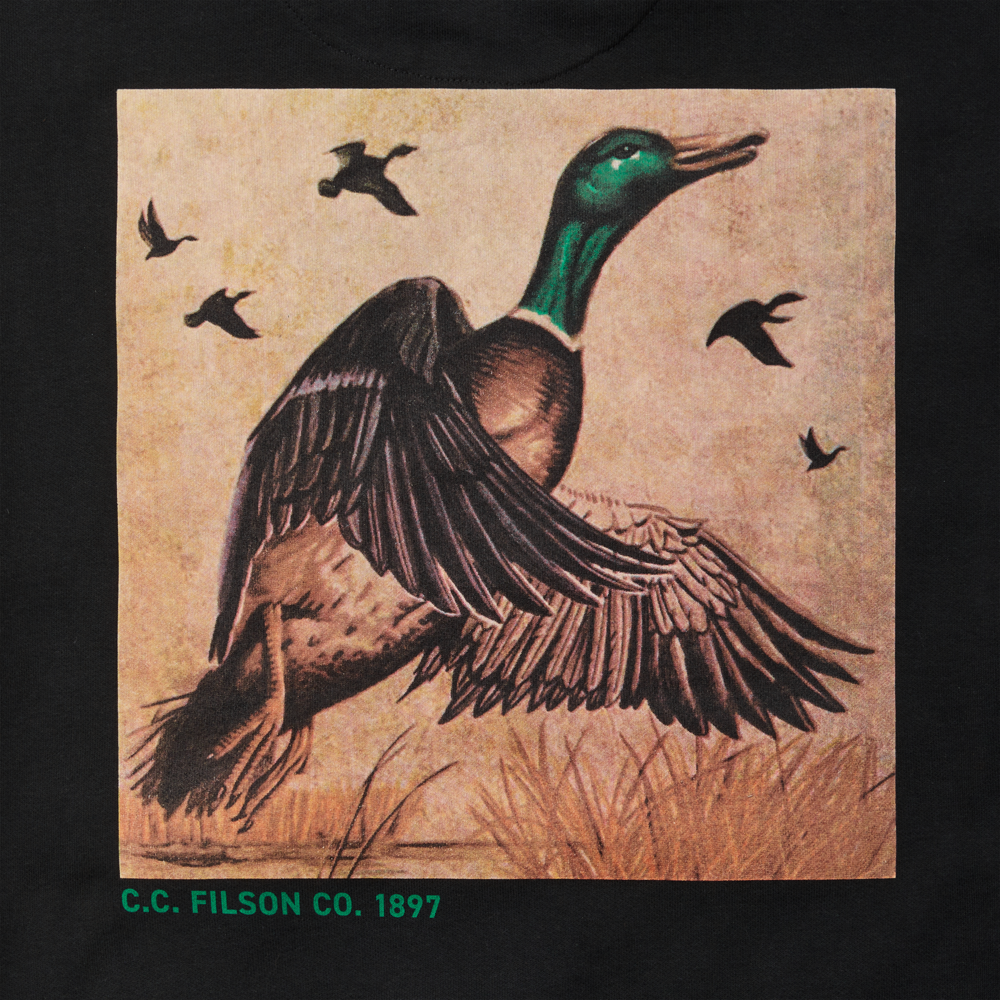Ducks Unlimited Prospector Graphic Hoodie - Du Mallard / Black - Image 5