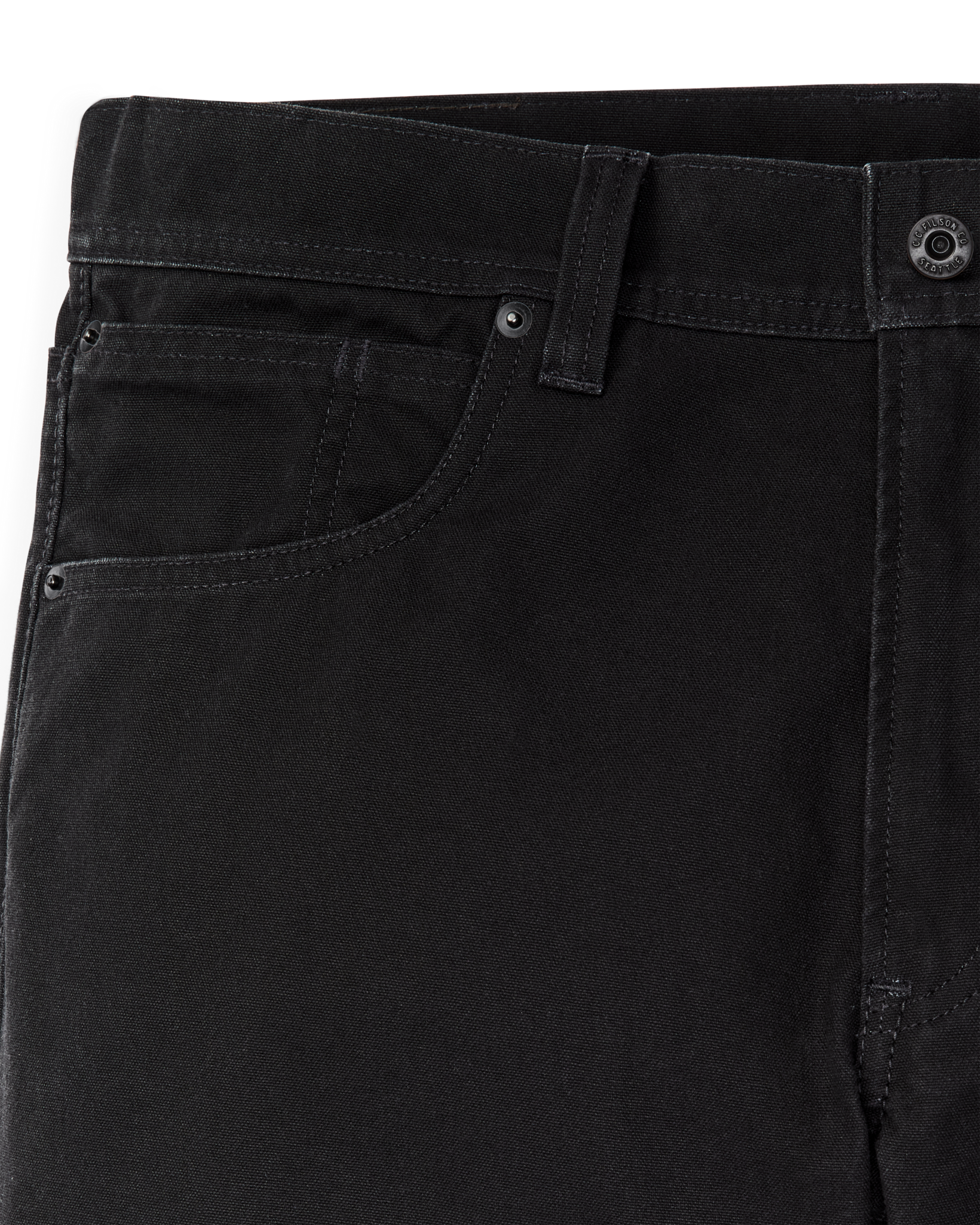 Dry Tin Cloth 5-Pocket Pants - Black - Image 9