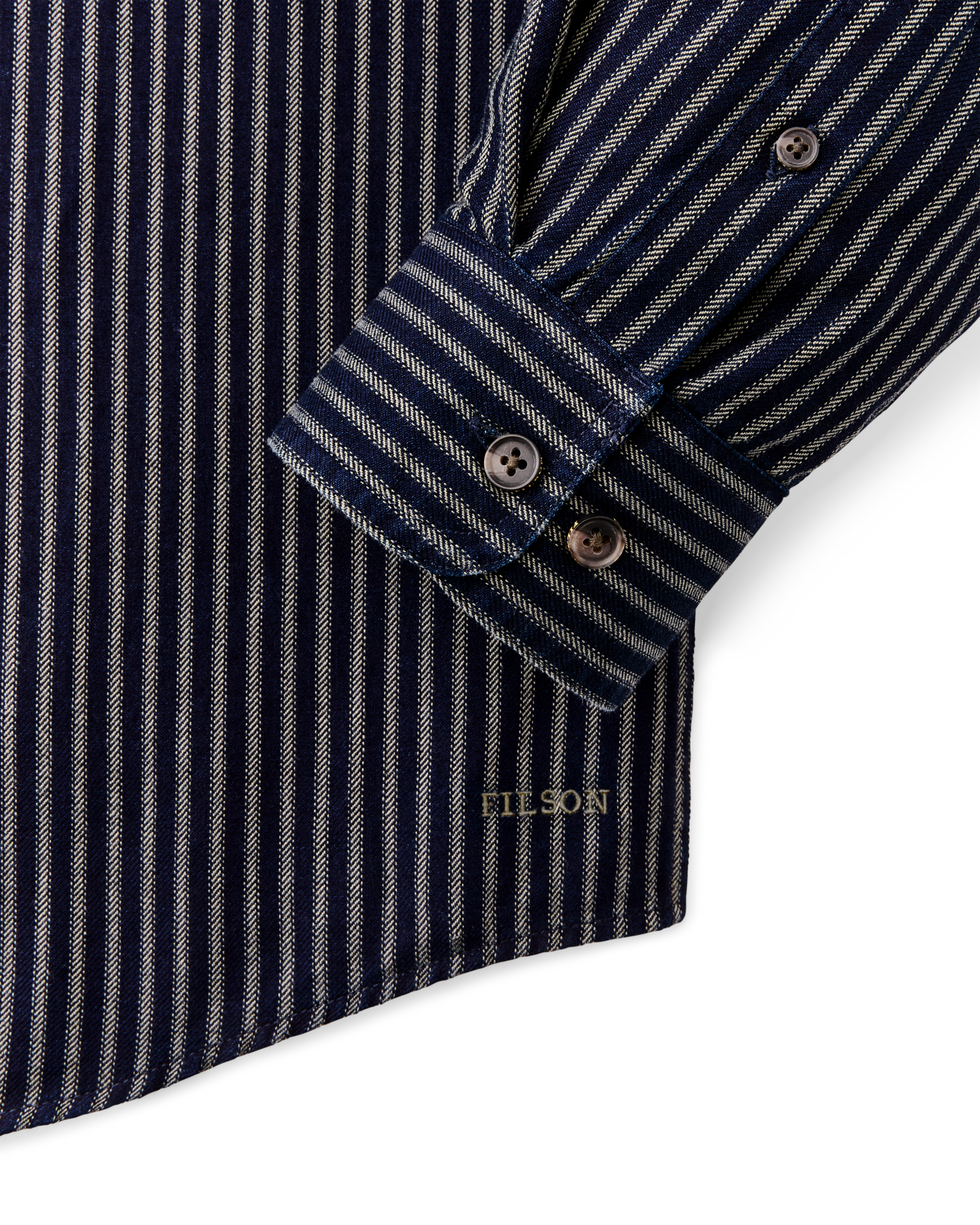 Lightweight Alaskan Guide Shirt - Indigo / Ticking Stripe - Image 6