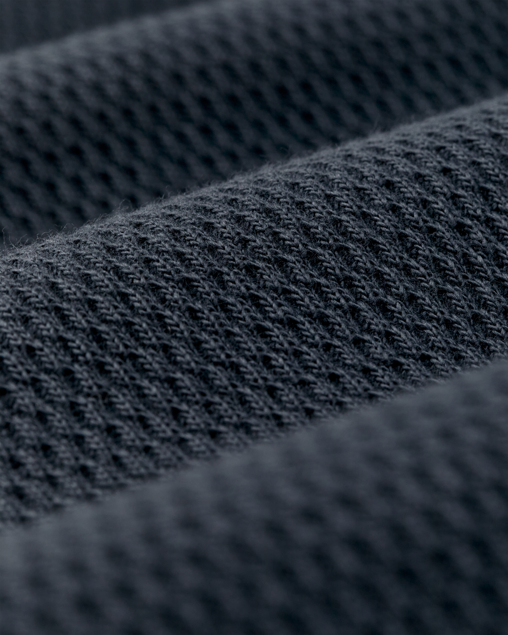 Waffle Knit Henley - Blue Mussel - Image 7