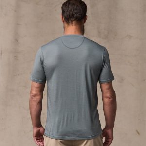 Alternative view of Wool-Blend UPF T-Shirt - Sage Gray