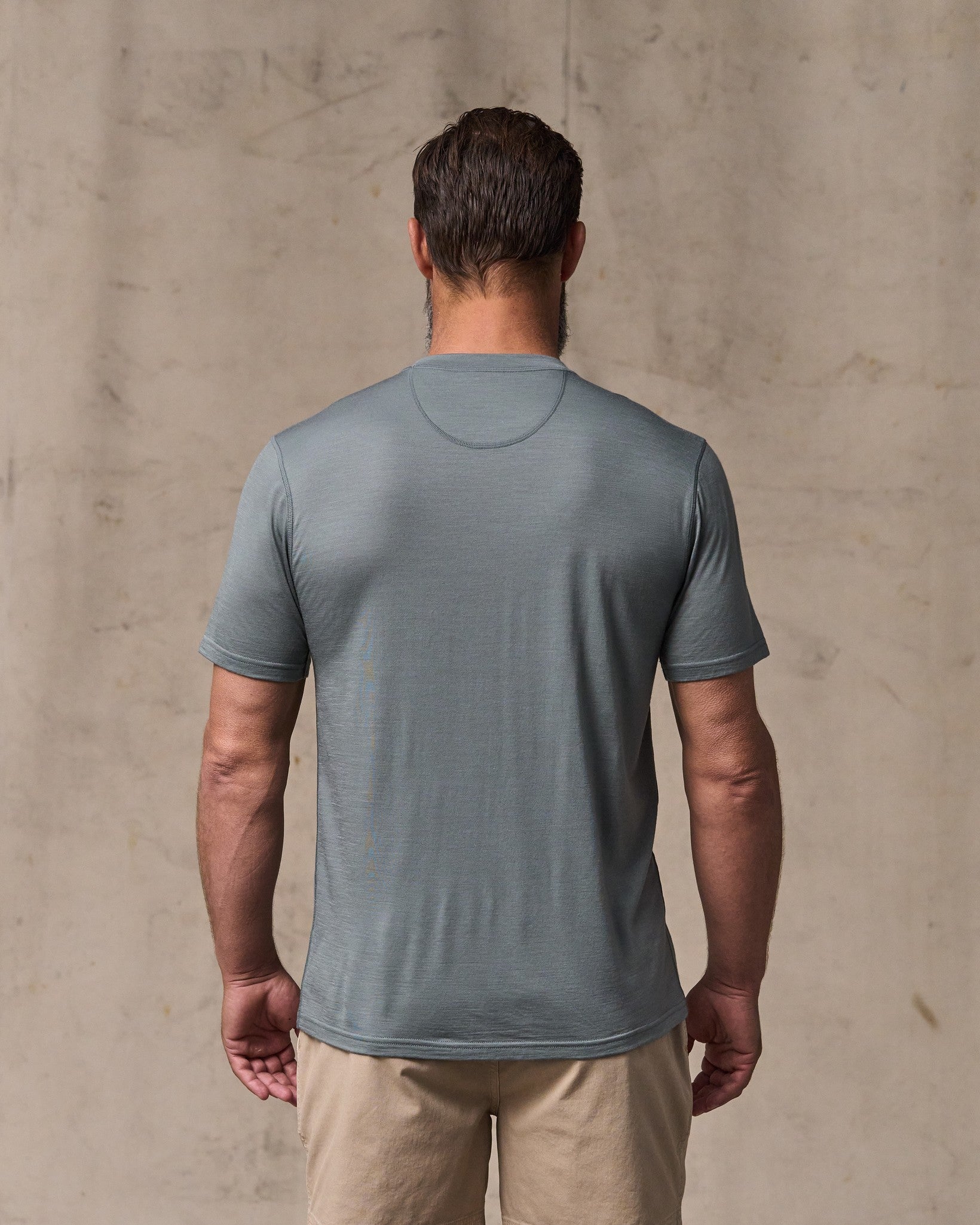 Wool-Blend UPF T-Shirt - Sage Gray - Image 2