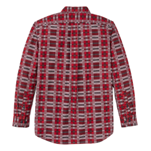 Alternative view of Field Flannel Shirt - Burgundy / Red Plaid