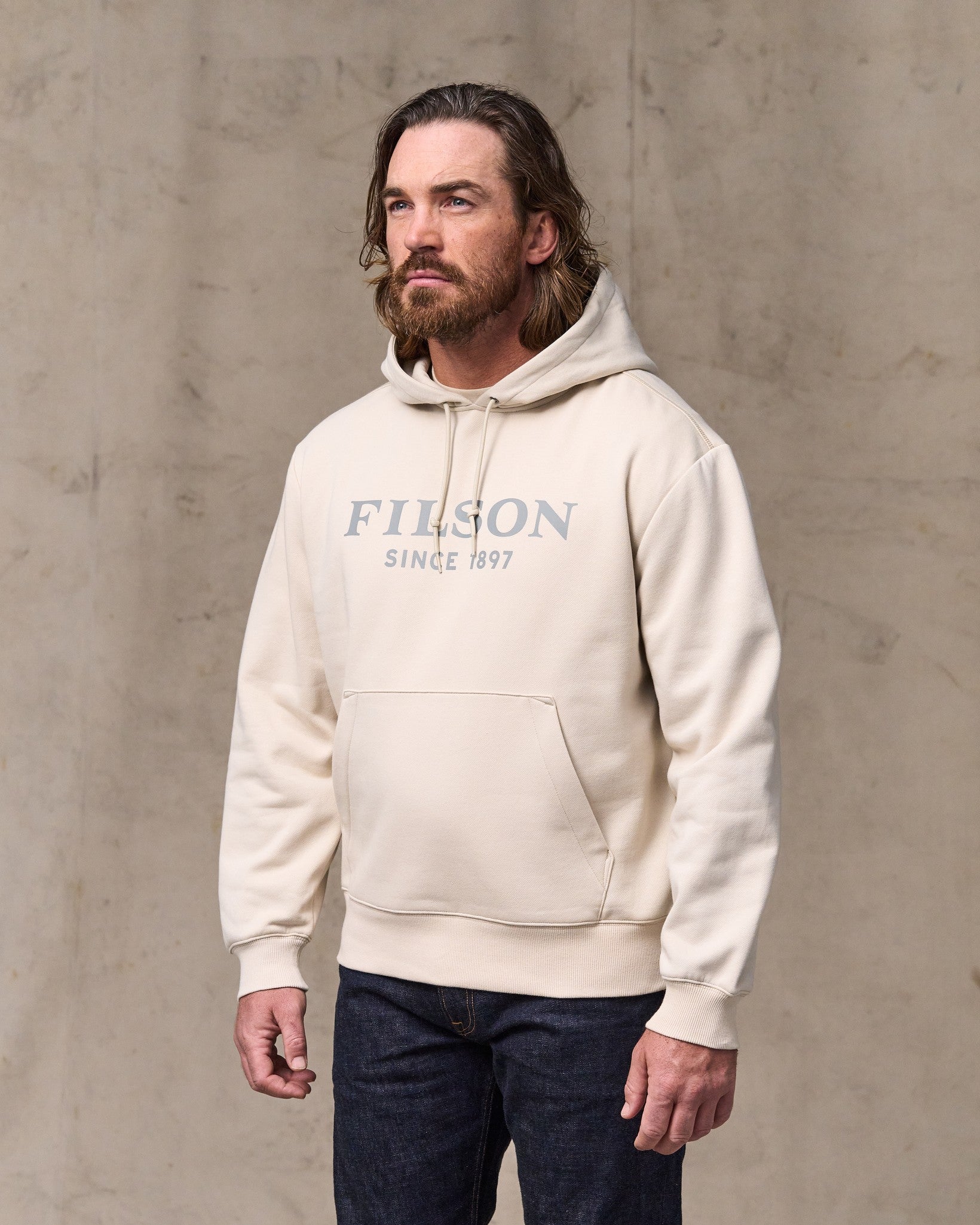 Filson Graphic Hoodie - Oatmeal - Image 2