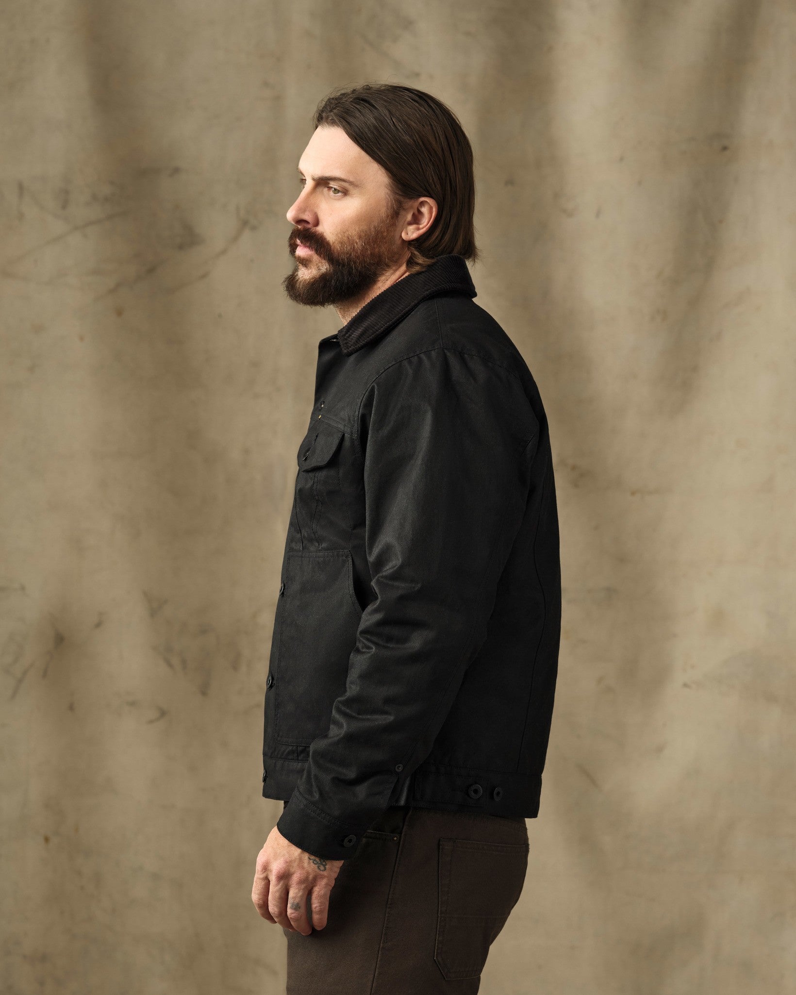 Insulated Short Cruiser Jacket - Black - Image 3