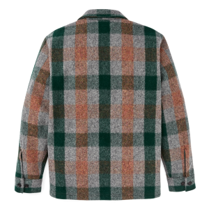 Alternative view of Mackinaw Wool Jac-shirt - Green / Orange / Gray Plaid