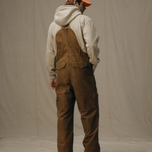 Alternative view of Oil Finish Double Tin Cloth Bibs - Dark Tan