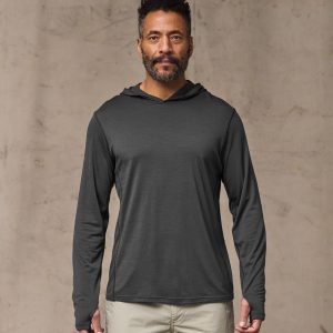 Wool-Blend UPF Hoodie - Raven