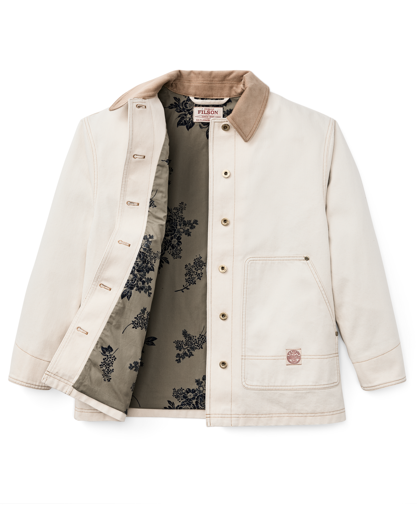 Women's 11-oz. Denim Barn Coat - Natural Seed - Image 2