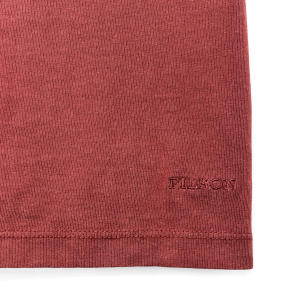 Alternative view of Women's Short Sleeve Pocket Tee - Fired Brick