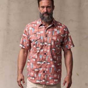 Short Sleeve Lightweight Alaskan Guide Shirt - Russet Print