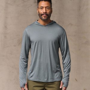 Wool-Blend UPF Hoodie - Sage Gray