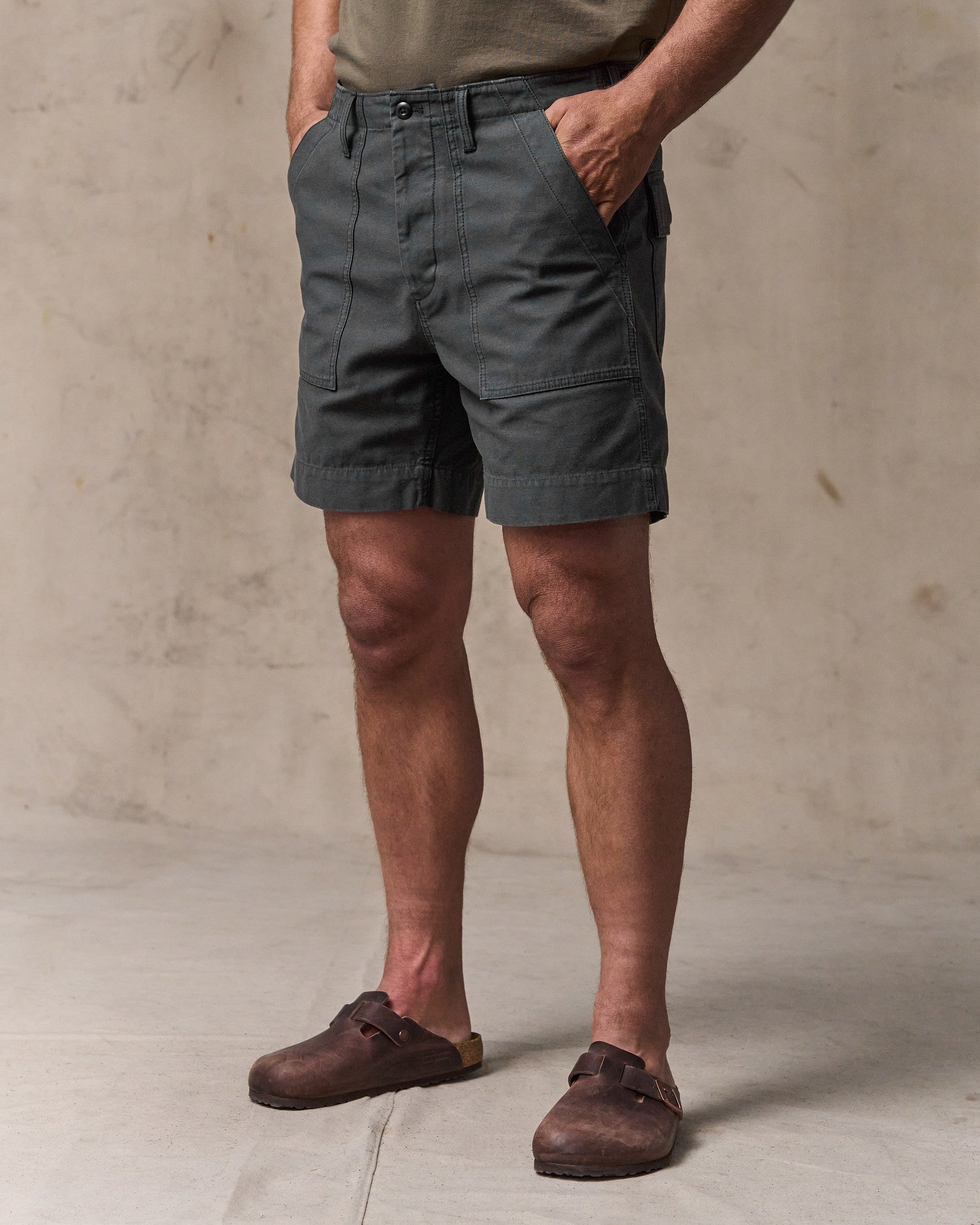 Field Supply Shorts - Washed Faded Black - Image 4