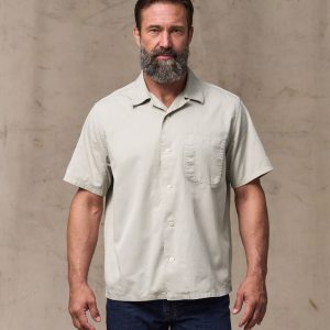 Short Sleeve 4.5-oz. Twill Shirt - Gray Sky