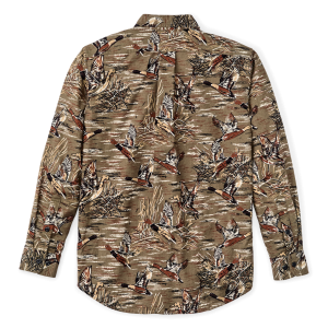 Alternative view of Field Flannel Shirt - Brown / Marsh Mallards