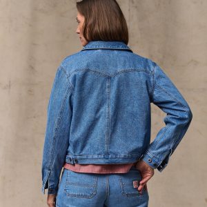 Alternative view of Women's Western Denim Jacket - Light Indigo