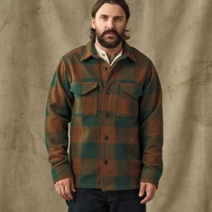 Wool Jac-Shirt - Bronze / Green Plaid