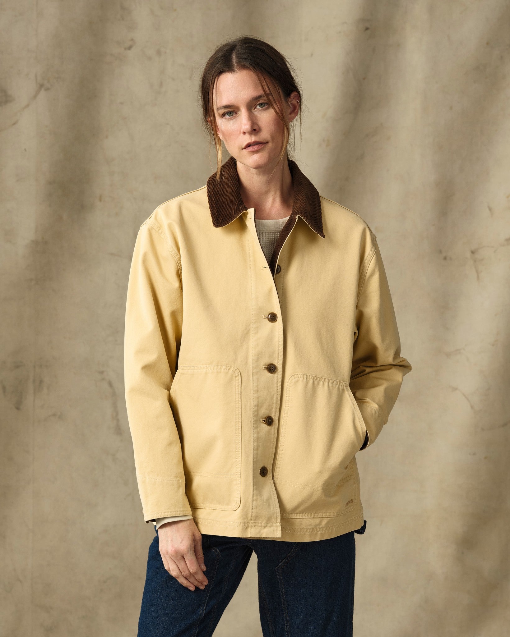 Women's Canvas Barn Coat - Antique Khaki