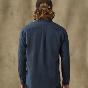Alternative view of Rustic Flannel Shirt - Blue Heather