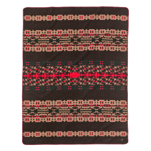Wool-blend Blanket - Brown / Port Multi