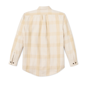 Alternative view of Vintage Wash Alaskan Guide Shirt - Light Gray / Khaki Plaid