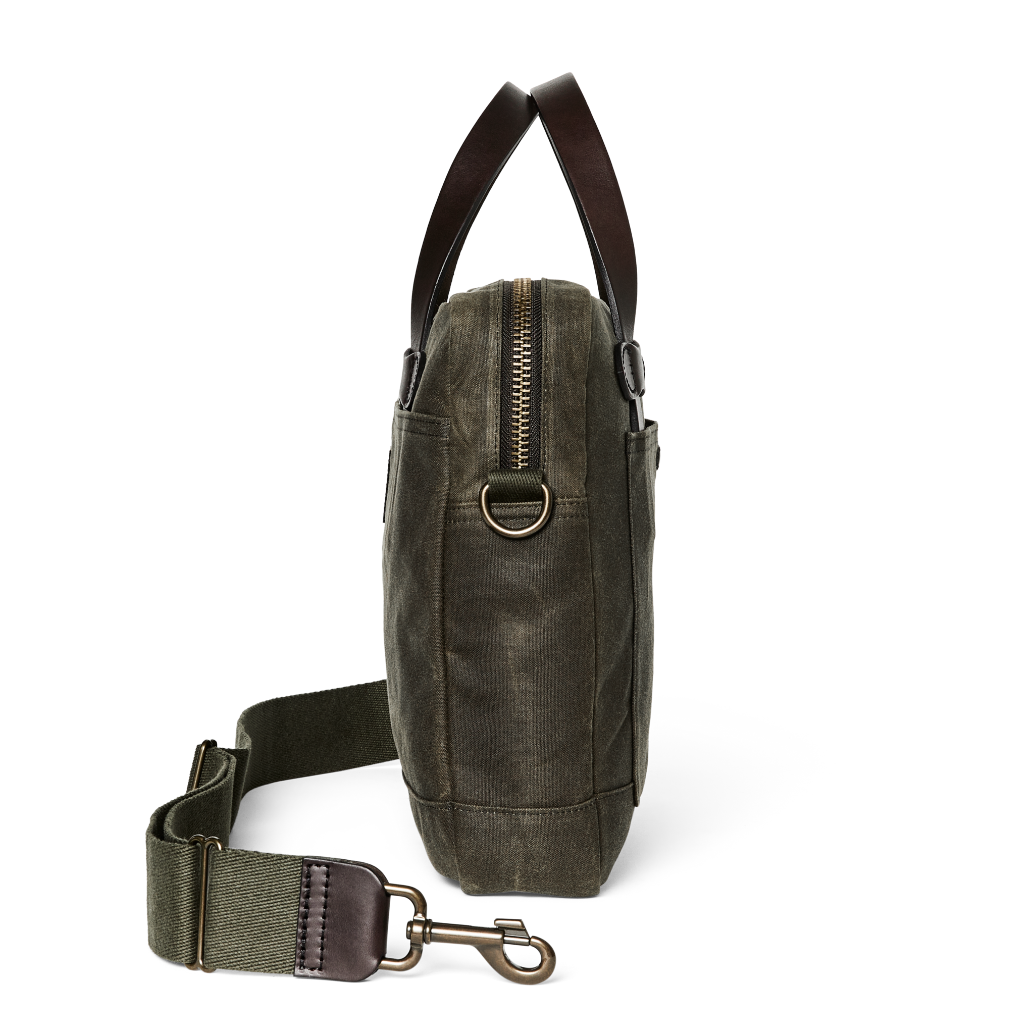 Tin Cloth Compact Briefcase - Otter Green - Image 5