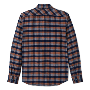 Alternative view of The Rangeland Flannel Shirt - Navy / Orange / Multi Check