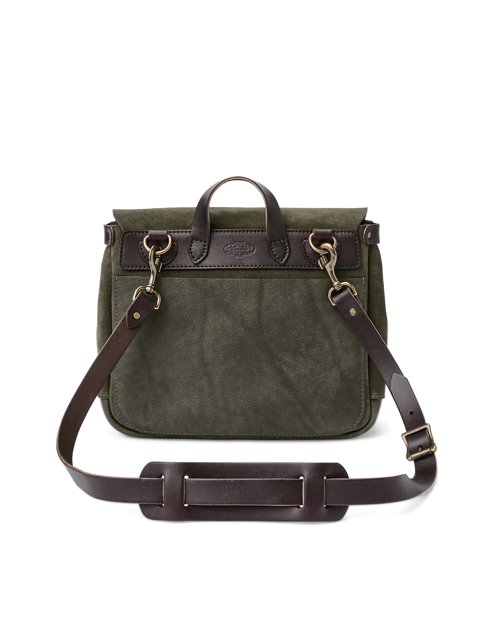 Workshop Leather Messenger Bag - Green - Image 2