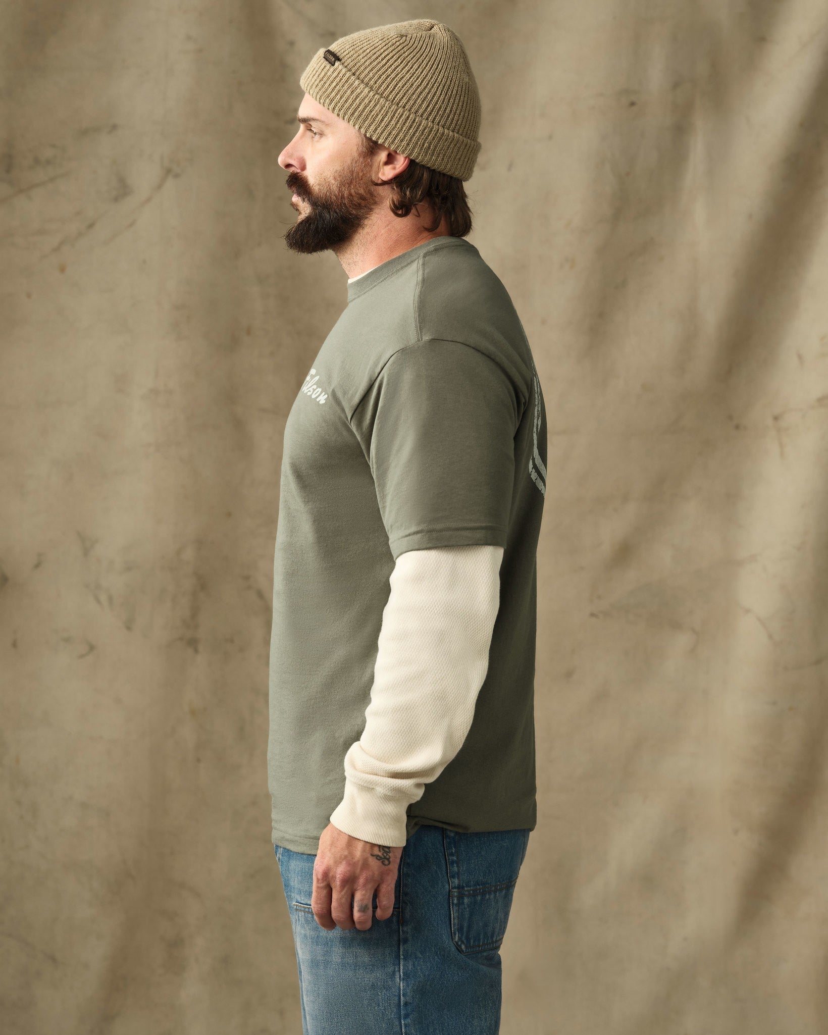 Buck Graphic T-Shirt - Shale - Image 5