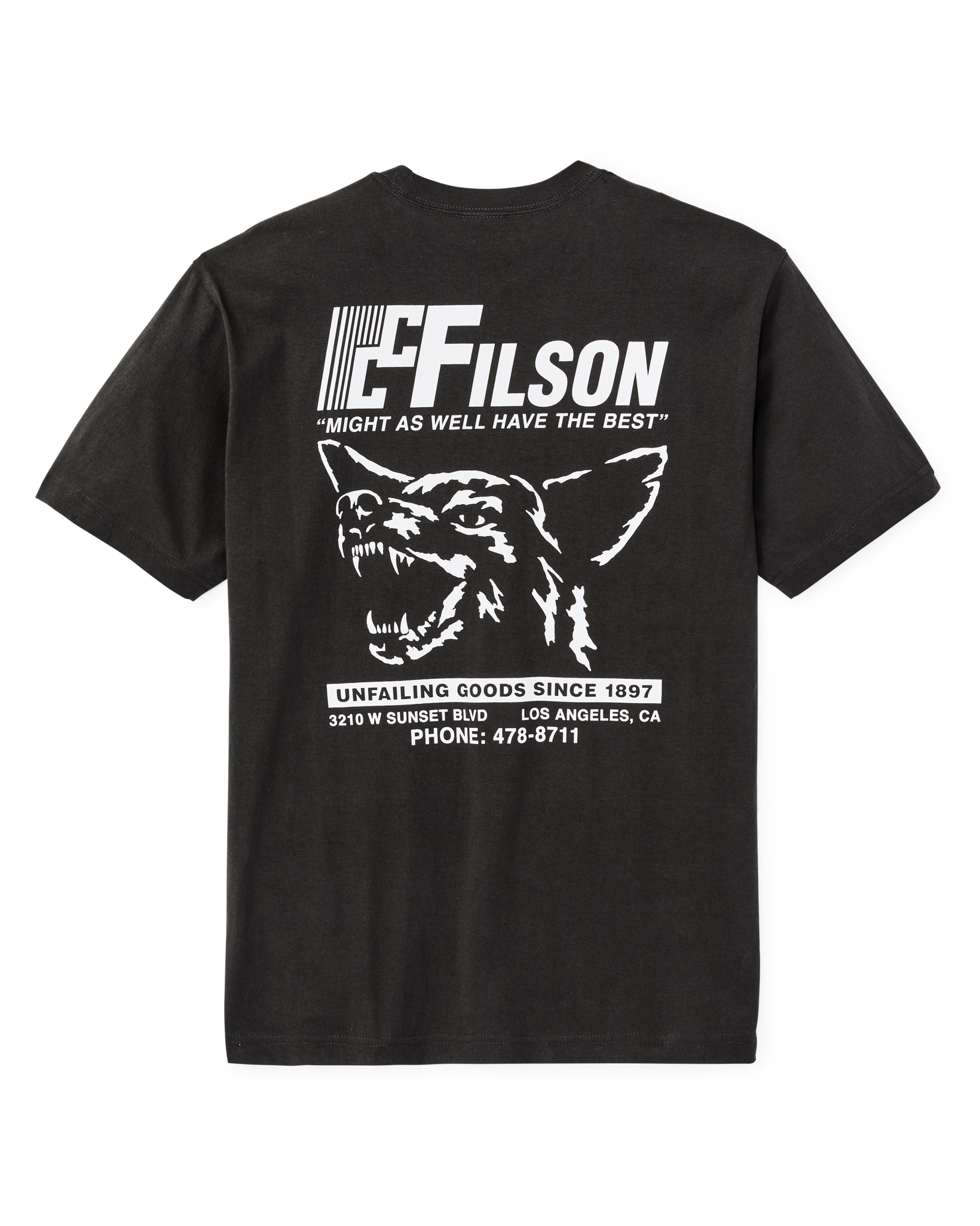 Silver Lake Short Sleeve Graphic T-Shirt - Faded Black